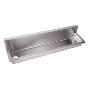 Stainless steel wash trough