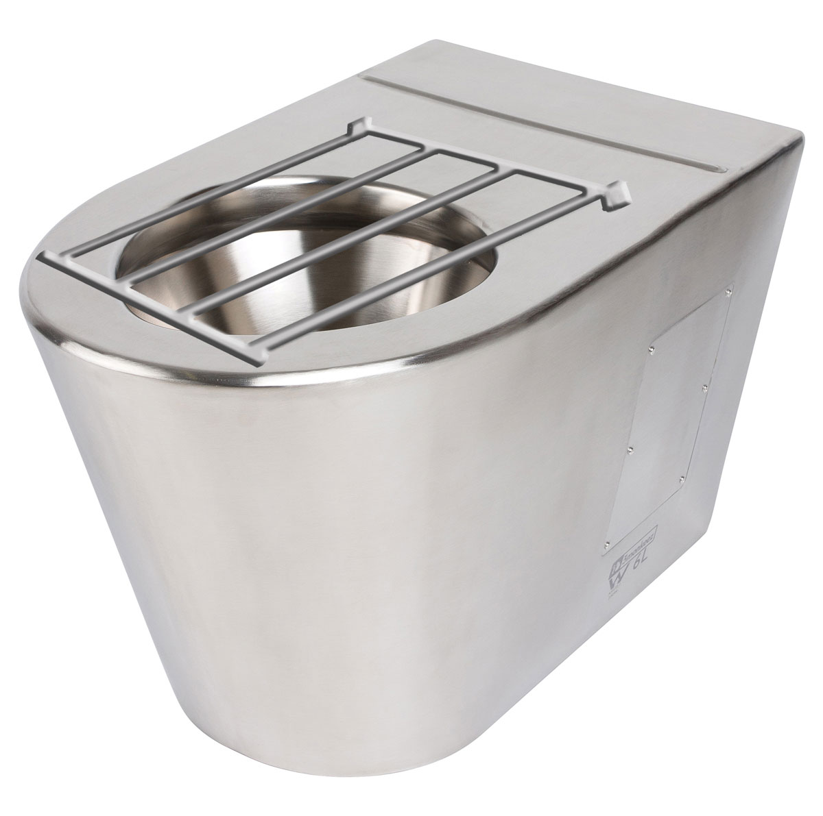 Stainless Steel Wall Faced Slop Hopper - S TRAP