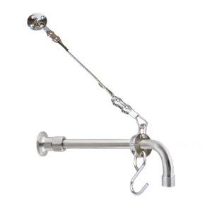 Sink Concealed Wall Mount Spout with Wall Stops and Wall Bracket