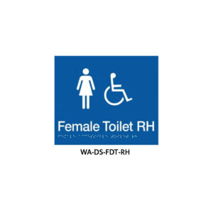 Female Accessible Toilet RH (Blue) logo