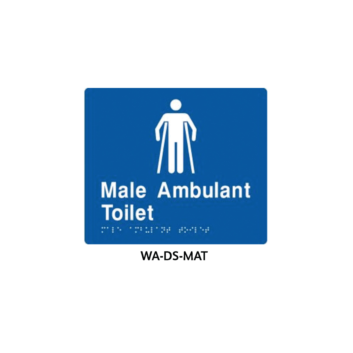 Braille Sign Male Ambulant Toilet banner