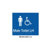 Male Disabled Toilet LHS (Blue) logo