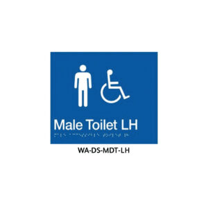 Male Disabled Toilet LHS (Blue) logo