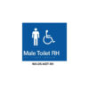 Male Disabled Toilet RHS (Blue) logo