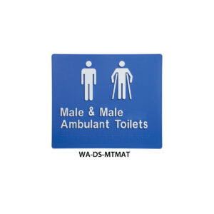 male and male ambulant toilets banner