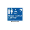 Braille Sign Unisex Disabled? Toilet and Parent Room RHS (Blue)