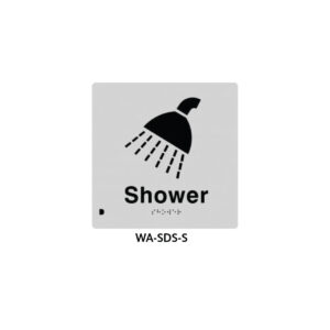 Braille Sign Shower (Silver)
