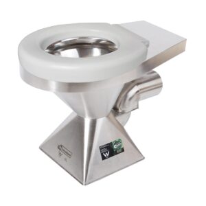 Pedestal Toilet Pan - Optional Assistance Toilet Seat
