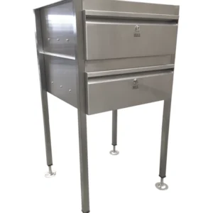 stainless steel 2 drawer stack image