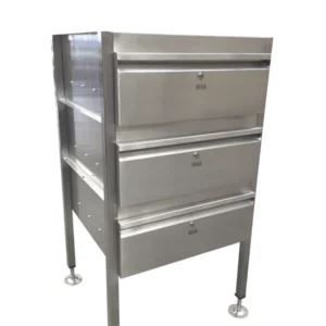 stainless steel 3 drawer