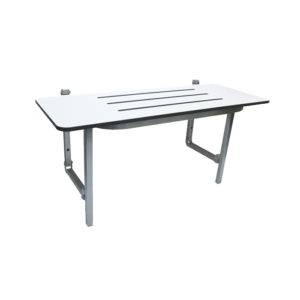 Accessible Folding Shower Seat with Support Legs
